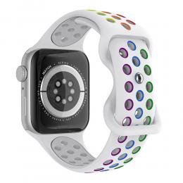 ColorPop Sportarmband Dual-Color Apple Watch 41/40/38 mm (M/L) Pride - Teknikhallen.se