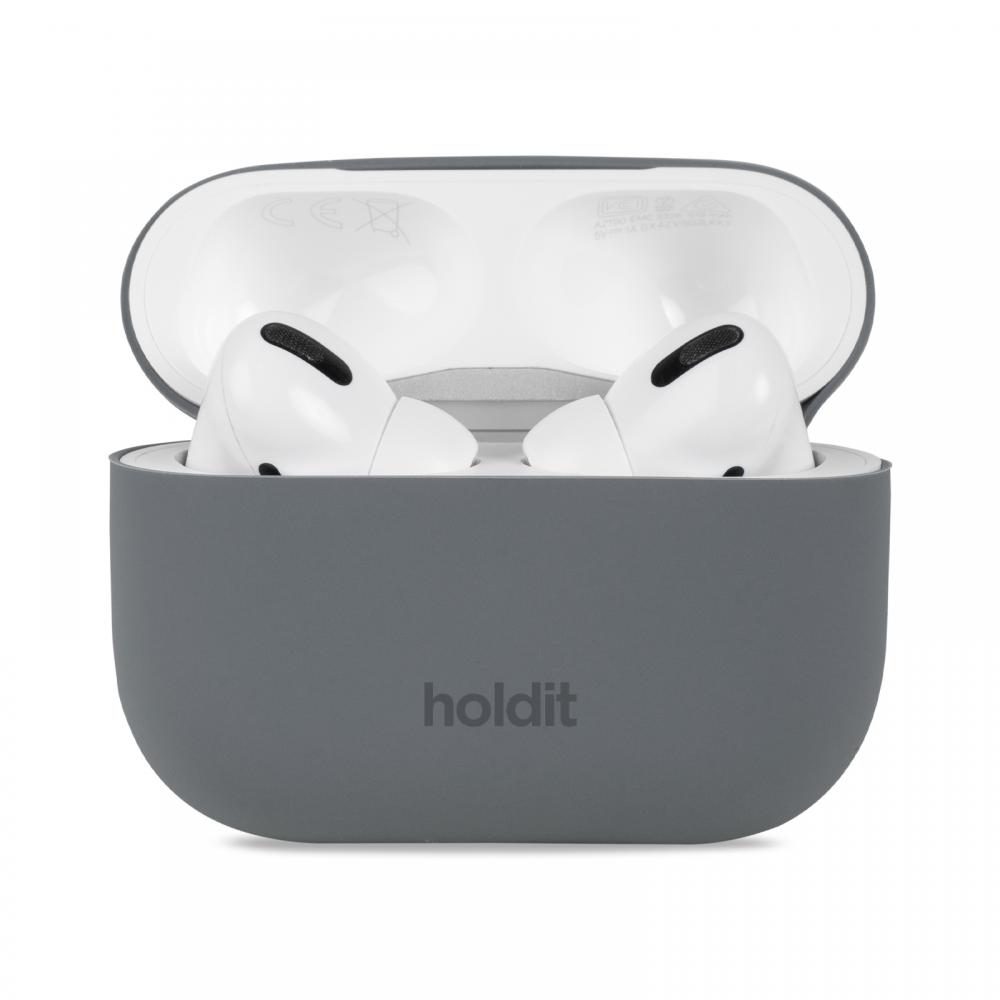 holdit holdit AirPods Pro 1/2 Skal Silikon Space Gray - Teknikhallen.se