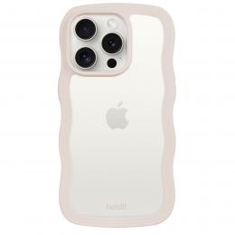 holdit holdit iPhone 14 Pro Skal Wavy Light Beige Transpa - Teknikhallen.se