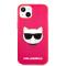 Karl Lagerfeld Karl Lagerfeld iPhone 13 Mini Skal TPU Choupette Fluorescent Rosa - Teknikhallen.se