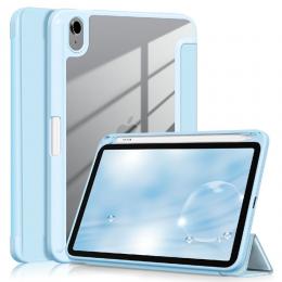  iPad Mini (2021) Fodral Tri-Fold Hybrid Pennhållare Sky Blue - Teknikhallen.se