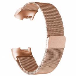  Milanese Loop Metall Armband Fitbit Charge 4/3 Roséguld - Teknikhallen.se