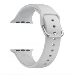  Silikon Armband Apple Watch 41/40/38 mm - Grå - Teknikhallen.se