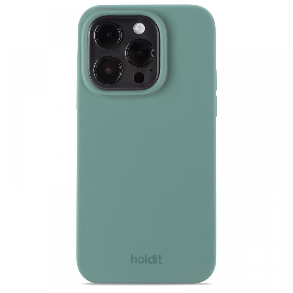 holdit holdit iPhone 14 Pro Skal Silikon Moss Green - Teknikhallen.se