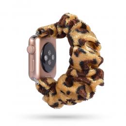  Scrunchie Leopard Armband Apple Watch 41/40/38 mm - Teknikhallen.se