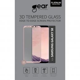 Gear GEAR Samsung S8 Skärmskydd Härdat Glas 3D Full Cover Roséguld - Teknikhallen.se