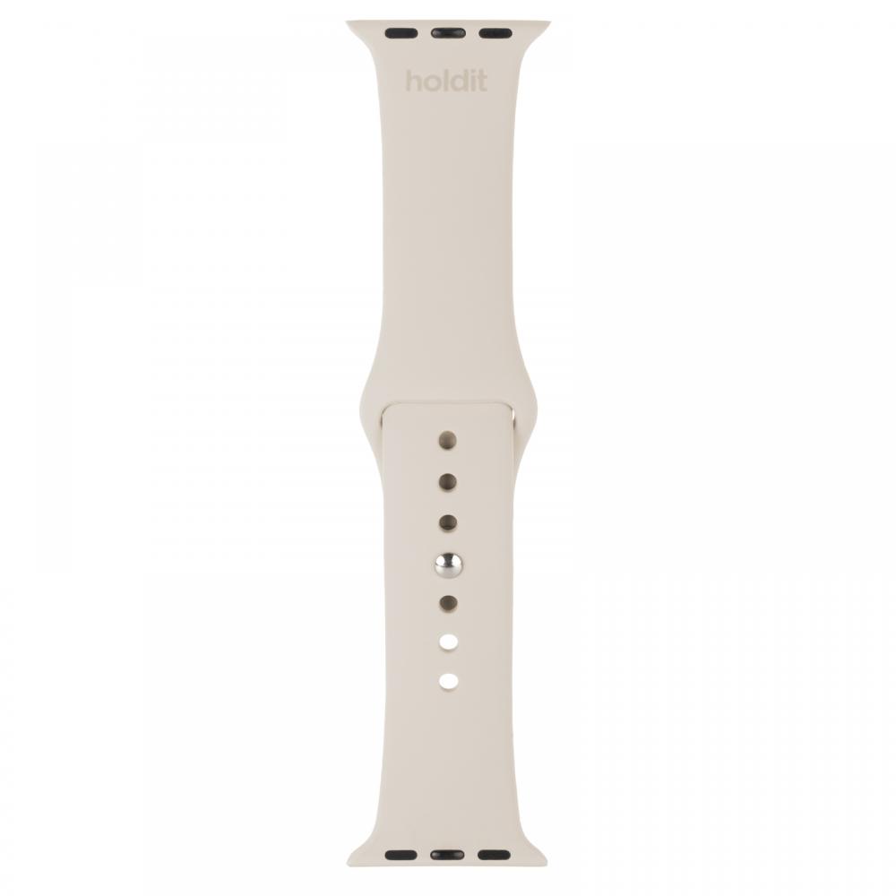 holdit holdit Armband Silikon Apple Watch 38/40/41 mm Light Beige - Teknikhallen.se