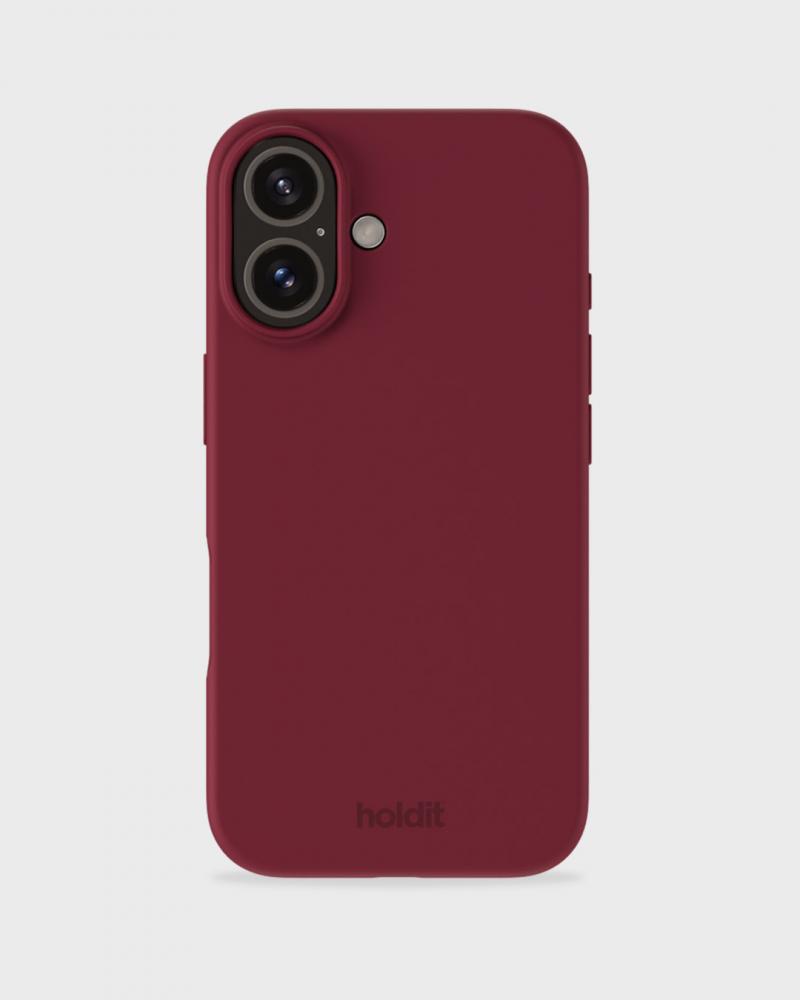 holdit holdit iPhone 16 Skal Silikon Red Velvet - Teknikhallen.se