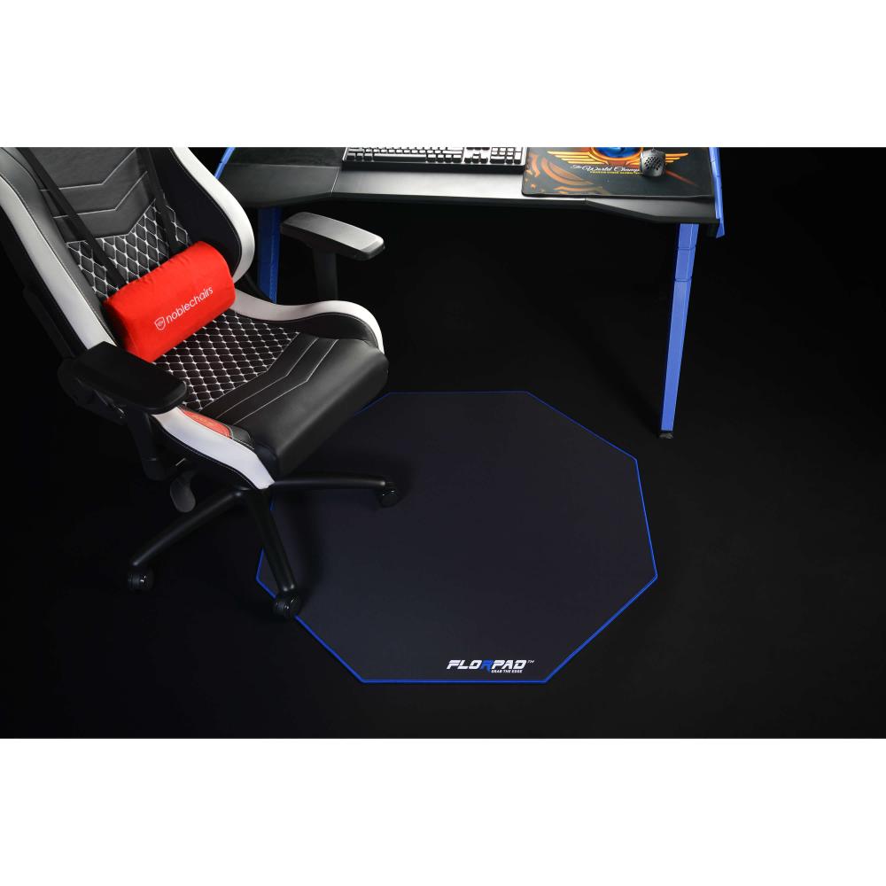 FLORPAD FLORPAD Blue Line Gamingmatta 100x100 cm - Teknikhallen.se