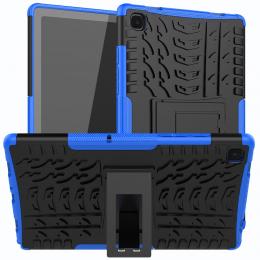  Samsung Galaxy Tab A7 10.4 Skal Rugged Kickstand Armor Blå - Teknikhallen.se