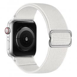  Nylon Armband Justerbart Apple Watch 42/44/45/49 mm Vit - Teknikhallen.se
