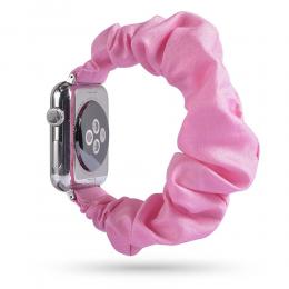  Scrunchie Rosa Armband Apple Watch 42/44/45/49 mm - Teknikhallen.se