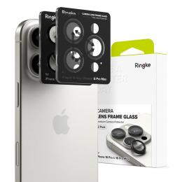 Ringke Ringke iPhone 16 Pro / 16 Pro Max 2-PACK Linsskydd Svart - Teknikhallen.se