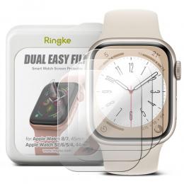 Ringke Ringke Apple Watch 44/45 mm 3-PACK Dual Easy Skärmskydd - Teknikhallen.se