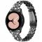  Galaxy Watch FE 40 mm Armband Metall Bling Svart - Teknikhallen.se