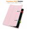  Galaxy Tab S9 FE Plus Fodral Tri-Fold Pennhllare Rosa - Teknikhallen.se