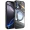  iPhone 16 Pro Skal MagSafe Kickstand Transparent/Svart - Teknikhallen.se