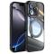  iPhone 16 Pro Skal MagSafe Kickstand Transparent/Svart - Teknikhallen.se