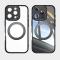  iPhone 16 Pro Skal MagSafe Kickstand Transparent/Svart - Teknikhallen.se