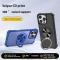  iPhone 16 Pro Max Skal MagSafe Kickstand Hybrid Svart - Teknikhallen.se