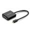 UGREEN UGREEN 1080p Micro HDMI Till VGA Adapter Svart - Teknikhallen.se