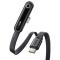 BASEUS Baseus 1m 100W USB-C - USB-C Elbow Kabel Svart - Teknikhallen.se