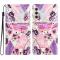  Samsung Galaxy S25 Plus Fodral Med Tryck Lila Blommor - Teknikhallen.se