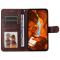  Xiaomi Redmi Note 14 4G Fodral Läder Folio Brun - Teknikhallen.se