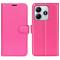  Xiaomi Redmi Note 14 4G Fodral Litchi Läder Rosa - Teknikhallen.se