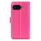  Google Pixel 9a Fodral Litchi Läder Rosa - Teknikhallen.se