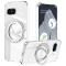 Google Pixel 9a Skal MagSafe Hybrid Kickstand Transparent - Teknikhallen.se