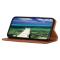 KHAZNEH KHAZNEH Samsung Galaxy S25 Edge Fodral Läder Brun - Teknikhallen.se