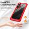  Samsung Galaxy S25 Edge Skal Xtreme Shockproof Hybrid Röd - Teknikhallen.se