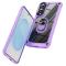  Samsung Galaxy S25 Edge Skal Shockproof Ring Hybrid Lila - Teknikhallen.se