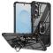  Samsung Galaxy S25 Edge Skal Shockproof Ring Hybrid Svart - Teknikhallen.se
