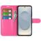  Samsung Galaxy S25 Edge Fodral Litchi Läder Rosa - Teknikhallen.se