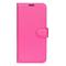  Samsung Galaxy S25 Edge Fodral Litchi Läder Rosa - Teknikhallen.se