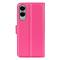  Samsung Galaxy S25 Edge Fodral Litchi Läder Rosa - Teknikhallen.se