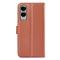  Samsung Galaxy S25 Edge Fodral Litchi Läder Brun - Teknikhallen.se