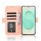  Samsung Galaxy S25 Edge Fodral Med Avtagbart Kortfodral Rosa - Teknikhallen.se
