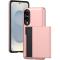  Samsung Galaxy S25 Edge Skal Hybrid Med Kortfack Roséguld - Teknikhallen.se