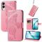  Samsung Galaxy S25 Edge Fodral Med Fjäril Tryck Rosa - Teknikhallen.se