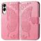  Samsung Galaxy S25 Edge Fodral Med Fjäril Tryck Rosa - Teknikhallen.se