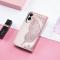  Samsung Galaxy S25 Edge Fodral Med Fjäril Tryck Roséguld - Teknikhallen.se