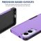  Samsung Galaxy S25 Edge Skal Extreme Shockproof Hybrid Lila - Teknikhallen.se