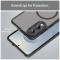  Samsung Galaxy S25 Edge Skal MagSafe Hybrid Svart - Teknikhallen.se