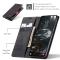 CASEME CASEME Samsung Galaxy S25 Edge Fodral Flip Läder Svart - Teknikhallen.se