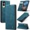 CASEME CASEME Samsung Galaxy S25 Edge Fodral Flip Läder Blå - Teknikhallen.se
