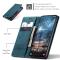 CASEME CASEME Samsung Galaxy S25 Edge Fodral Flip Läder Blå - Teknikhallen.se