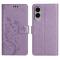  Samsung Galaxy S25 Edge Fodral Med Blommigt Tryck Lila - Teknikhallen.se
